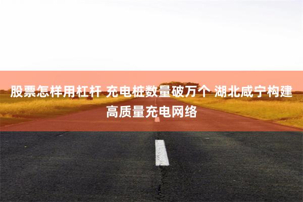 股票怎样用杠杆 充电桩数量破万个 湖北咸宁构建高质量充电网络
