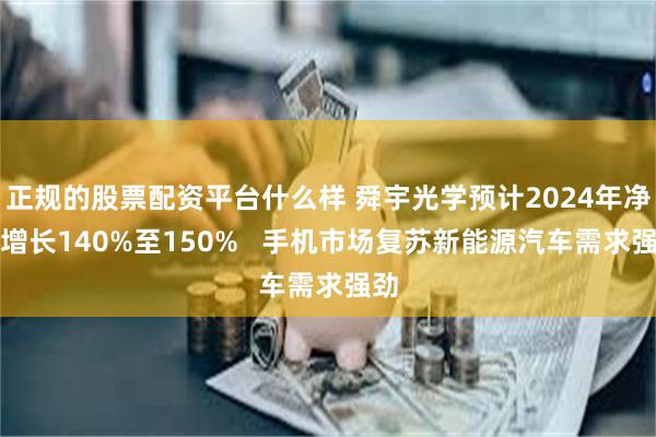 正规的股票配资平台什么样 舜宇光学预计2024年净利增长140%至150%   手机市场复苏新能源汽车需求强劲